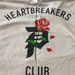 Primitive Pink Kids Short Sleeve Tee with Red Rose Graphic